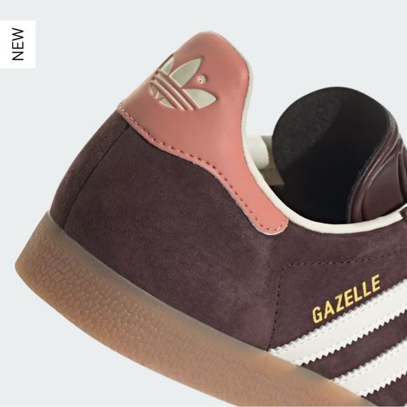 NWT Adidas Gazelle W Originals Sneakers Shadow Brown Cream Gum Size Women 6.5 - Picture 6 of 14
